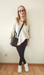 #outfit 53: legginsy i szeroki sweter