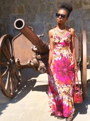 How To Style A Spaghetti Strap Maxi Dress: The Ciudadela, Pamplona