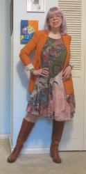 Nectarine, Jammy Dress and Boots, Zoe's Grad