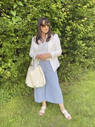 Jenerique Culottes with White - #Chicandstylish #LINKUP