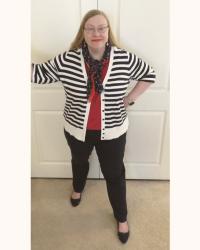 How to Style a Polished Nautical Spring/Summer Work Look with 30 Wears: Red Crochet Top