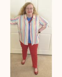 Red, White, and Blue Stripes for July 4 and SIA: Betsy Ross