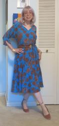 Monday Jammy Dress - Cerulean and Pink