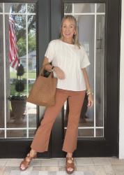 Two Ways to Wear Rust Jeans