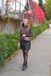 Fall Style: Burgundy Crossbody Bag