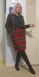 Monday Classic Plaid and Leather