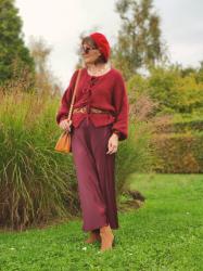 Comment porter la couleur bordeaux ? En total look bordeaux !