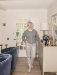 How to Wear Metallic Silver Jeans for the Holidays: Styling Tips for a Festive Look