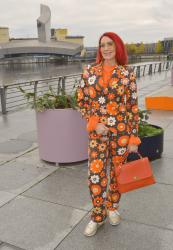 Retro Flower Print Suit + Style With a Smile Link Up