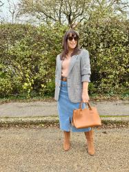 Denim Skirt from cotton Traders - Chic & Stylish Link up. 