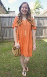 Linen Tiered Dresses and Chloe Ethel Bag