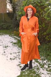 Orange Kimono Robe + Style With a Smile Link Up