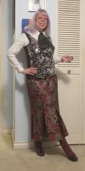 Disco Sequins, a Tweed Cover Skirt, and Secret Roses