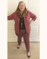 Soft Pink Color Combos for Fall/Winter Outfits Using Color Formulas: Brown