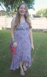 Printed Maxi Dresses And Colourful Mini MAC Bags