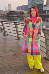 Colourful Check Trench Coat + Style With a Smile Link Up