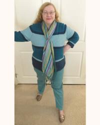 Two Teal Winter Outfits for SIA Diamond Dust Shoes + DIY Jewelry