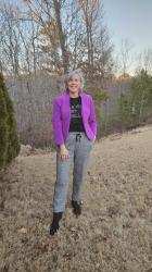 Outfit Inspiration with Purple Jacket: Colorful Jacket Part 2