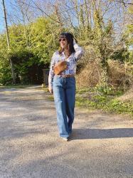 Denim, Tan and Patterns - Chic & Stylish Linkup