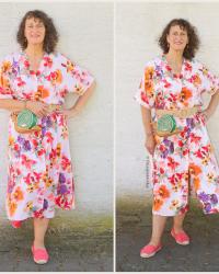 Flowerpower mit Jeansjacke - Secondhand