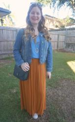 Maxi Skirts and Denim Jackets