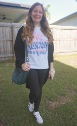 Graphic Tees, Skinny Jeans, Cardigans and Mimco Cocoon bag