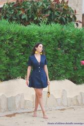 Denim short dress