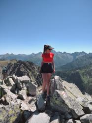 w górach: Orla Perć - Skrajny, Pośredni i Zadni Granat