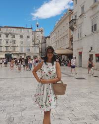 FRIDAY FASHION ILLUSTRATION: A CHERRY PRINT DRESS