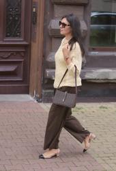 Czekoladowy brąz i maślany żółty