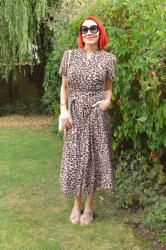 Animal Print Shirt Dress + Style With a Smile Link Up