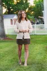 From Leather Skirts to Denim Days: 2 Cardigan Outfits for Early Fall