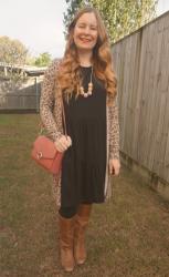 Two Ways To Wear: Long Leopard Print Cardigan