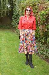 Cat Lover Print Skirt + Style With a Smile Link Up