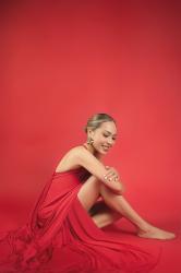 Ronny Kobo Red Dress | September 2025 Digital Cover