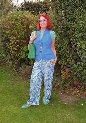 Blue Waistcoat With Patterned Trousers + Style With a Smile Link Up