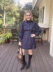 Elevate Your Fall Wardrobe with a Retro Chic Denim Dress