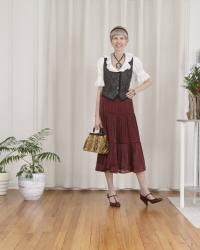 Burgundy and Grey Color Scheme for a Change in the Weather