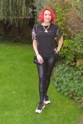 Faux Leather and Sequins + Style With a Smile Link Up