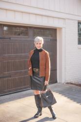 6 Chic Ways to Wear Leather (and Faux Leather) for Women Over 50 This Fall