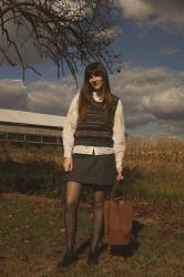 Elements of the Perfect Fall Outfit featuring a Wool Sweater Vest