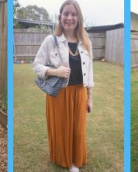 30 Ways To Wear: Ochre Orange Maxi Skirt