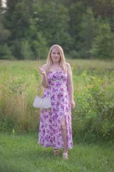 A Purple Flower Dress From Summer