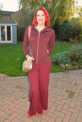 Burgundy and Dark Florals + Style With a Smile Link Up