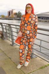 Retro Floral Print Suit + Style With a Smile Link Up