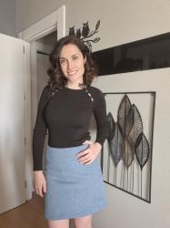 Mis costuritas: Falda con sobreposición