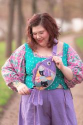 Mon sac poisson arc-en-ciel : patchwork et upcycling le Swim Along Fish Bag