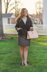 Spring Layers: Styling a Cropped Trench Coat with a Cozy Sweater